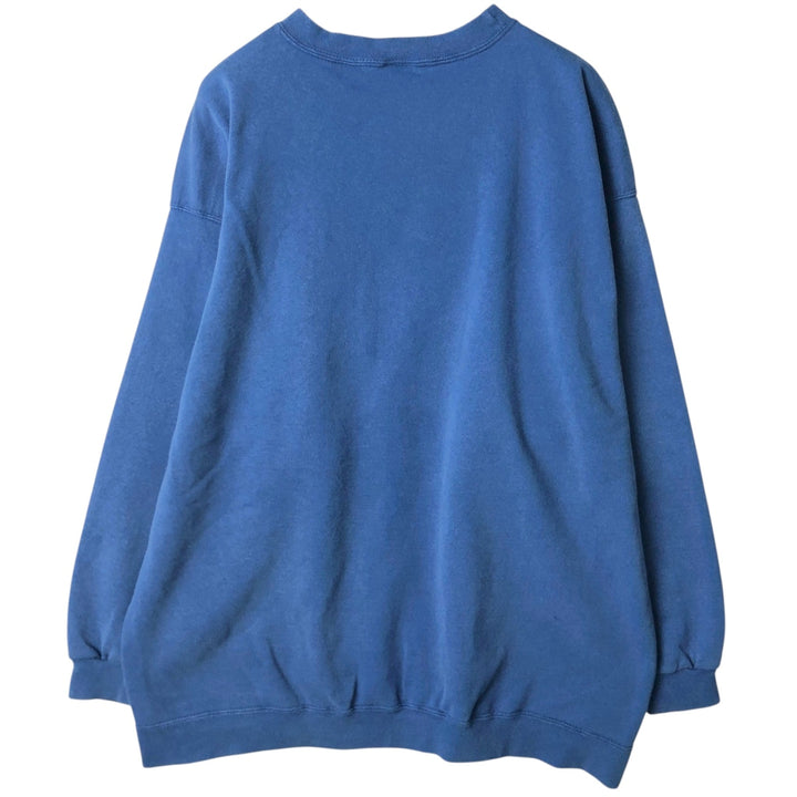 90'S Nike One Point Logo Sweatshirt Trainer Made in USA Men's XL Vintage cotton blue type Vintage Second Hand