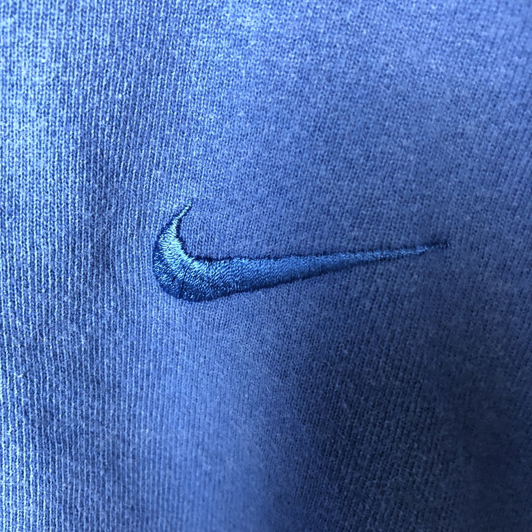 90'S Nike One Point Logo Sweatshirt Trainer Made in USA Men's XL Vintage cotton blue type Vintage Second Hand