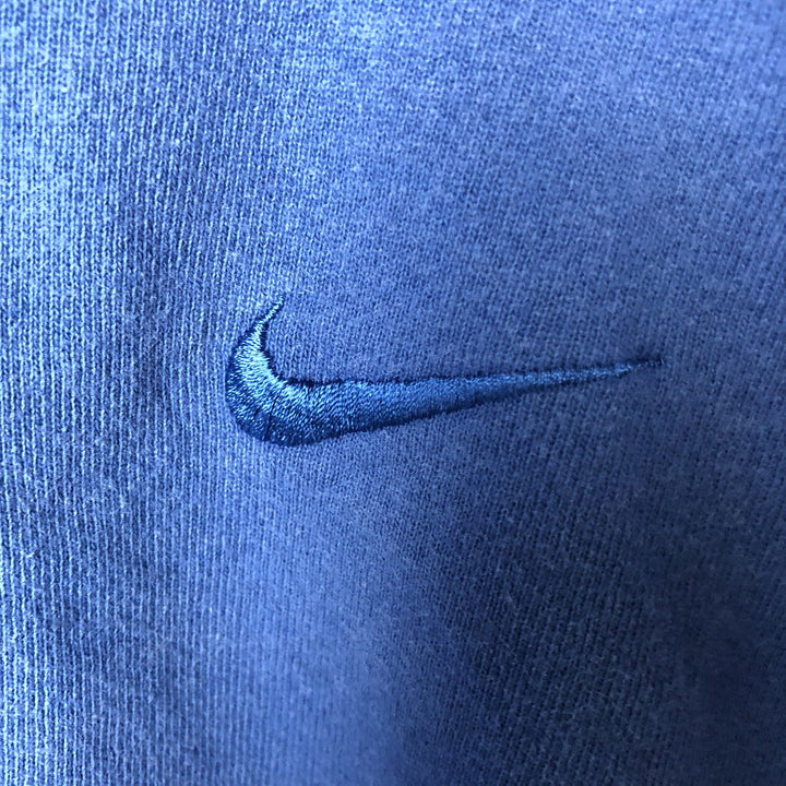 90'S Nike One Point Logo Sweatshirt Trainer Made in USA Men's XL Vintage cotton blue type Vintage Second Hand