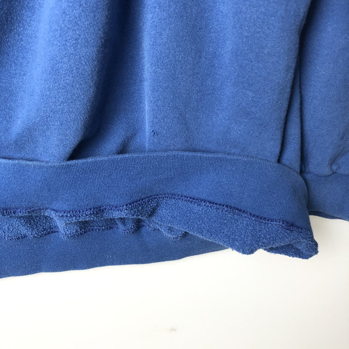 90'S Nike One Point Logo Sweatshirt Trainer Made in USA Men's XL Vintage cotton blue type Vintage Second Hand