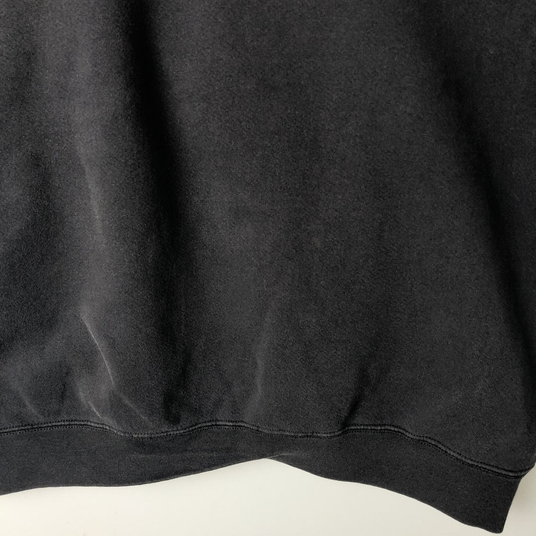 90'S Nike Logo Sweatshirt, Made in USA, Men's L Size, Vintage cotton black type Vintage Second Hand