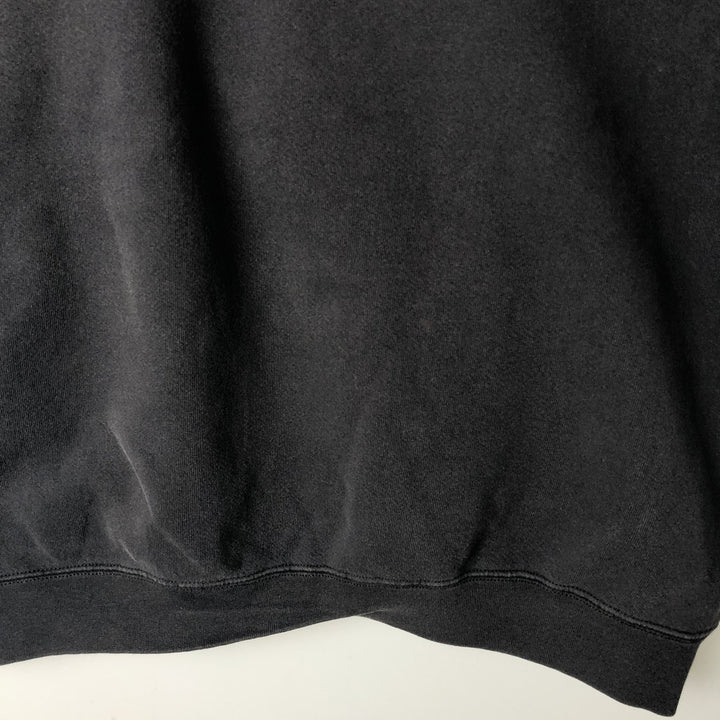 90'S Nike Logo Sweatshirt, Made in USA, Men's L Size, Vintage cotton black type Vintage Second Hand