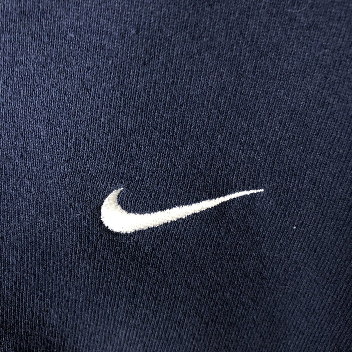 90'S Nike One Point Logo Sweatshirt Trainer Made in USA Men's L Size Vintage cotton navy blue type Vintage Second Hand