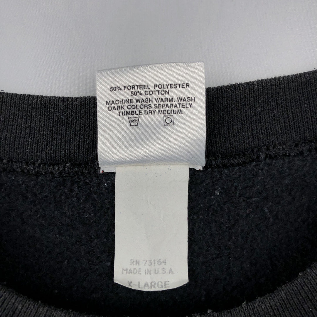90'S Planet Hollywood Advertising Sweatshirt, Made in USA, Men's XL, Vintage cotton black type Vintage Second Hand