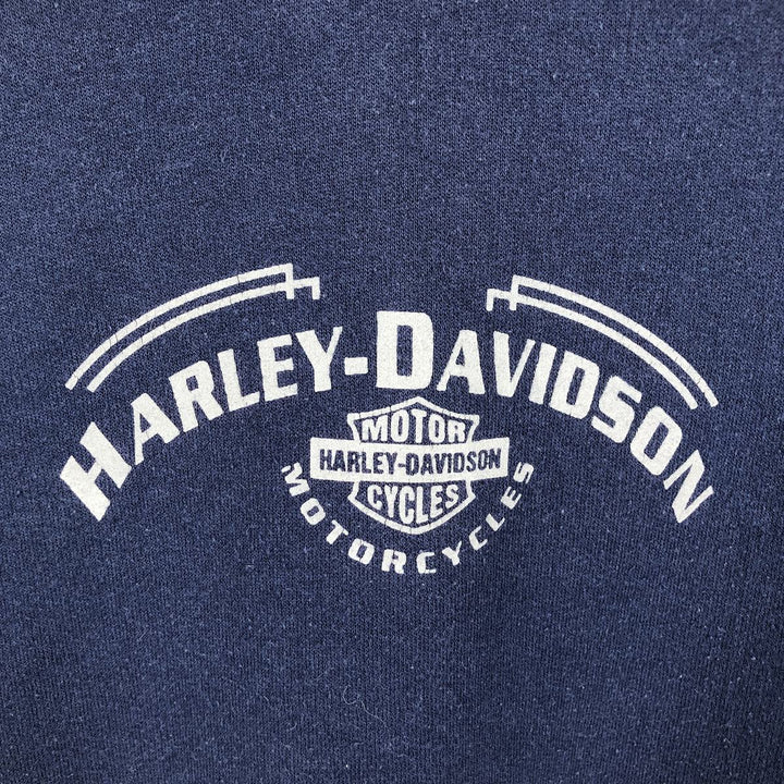 Harley-Davidson Advertising Sweatshirt, Men's XL Size unclear navy blue type Vintage Second Hand