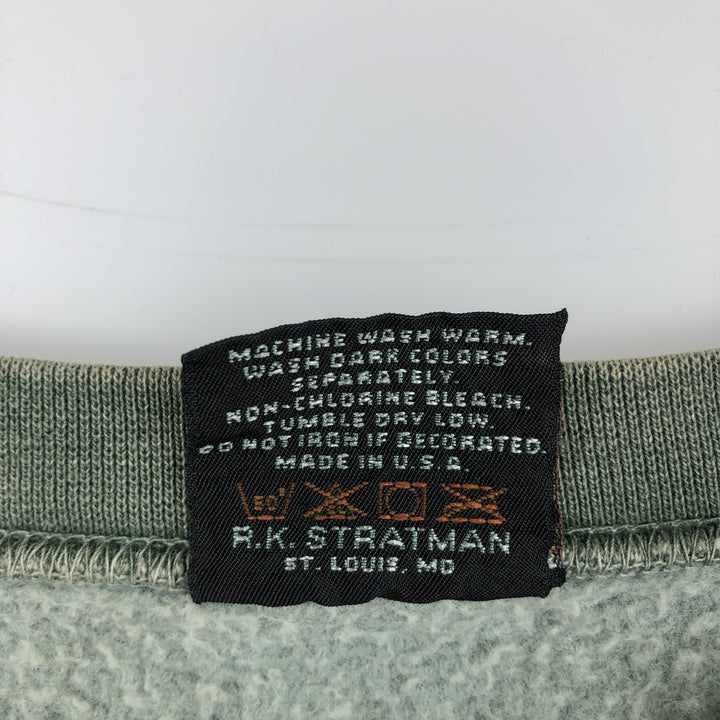 Harley-Davidson Advertising Sweatshirt, Made in USA, Men's XL cotton Khaki type sage green Vintage Second Hand