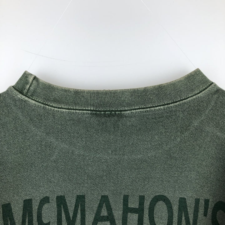 Harley-Davidson Advertising Sweatshirt, Made in USA, Men's XL cotton Khaki type sage green Vintage Second Hand