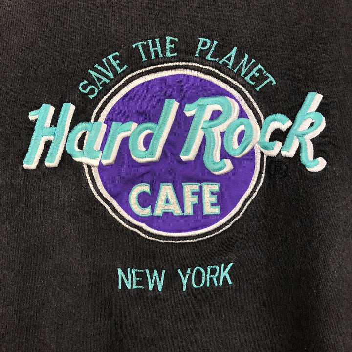HARD ROCK CAFE Advertising Sweatshirt, Made in USA, Men's XL cotton black type Vintage Second Hand