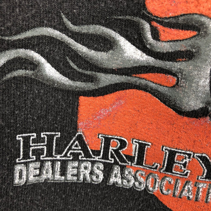 Harley-Davidson Advertising Sweatshirt, Men's XL Size cotton black type Vintage Second Hand