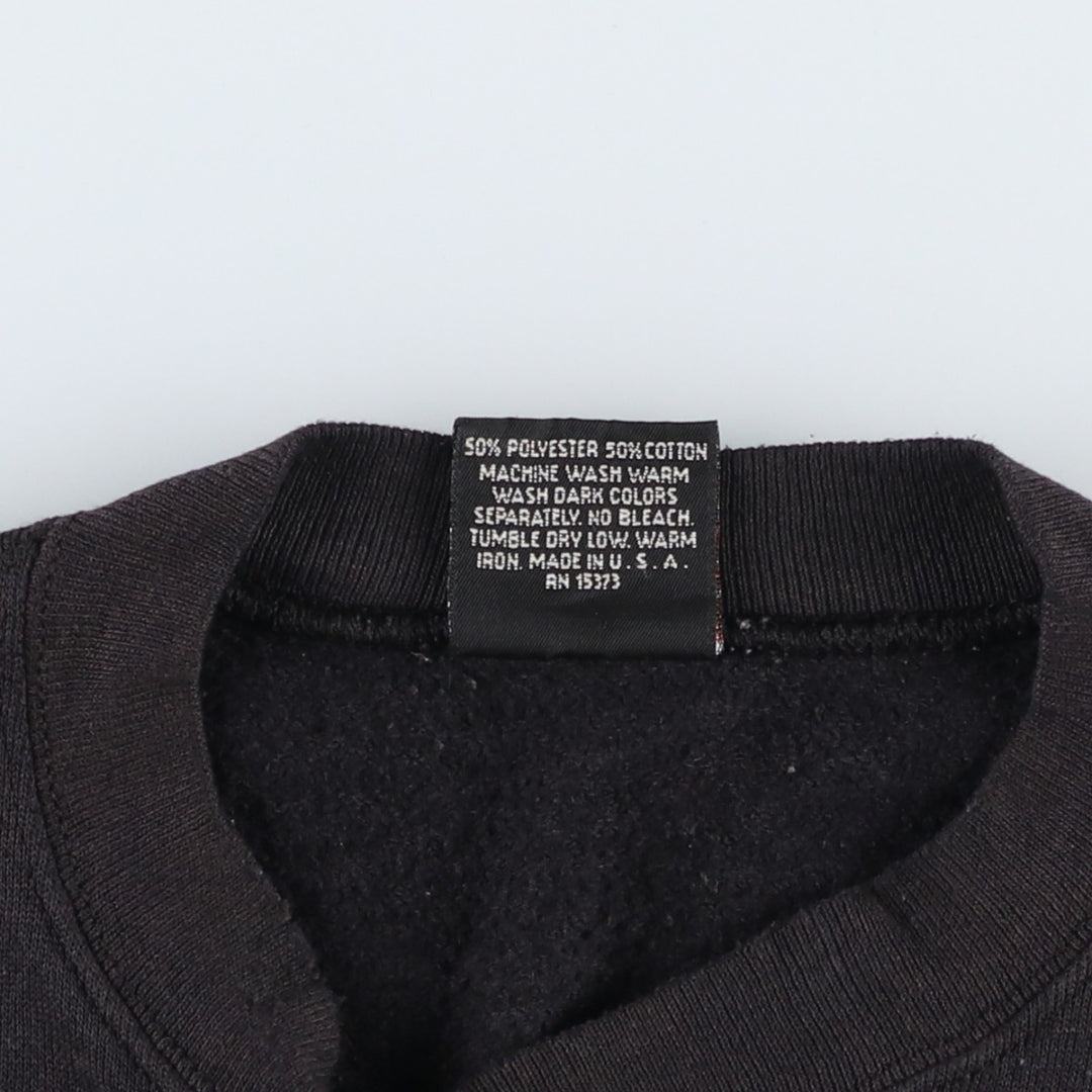 Harley-Davidson advertising sweatshirt, made in USA, men's size L equivalent, vintage. polyester black type Vintage Second Hand