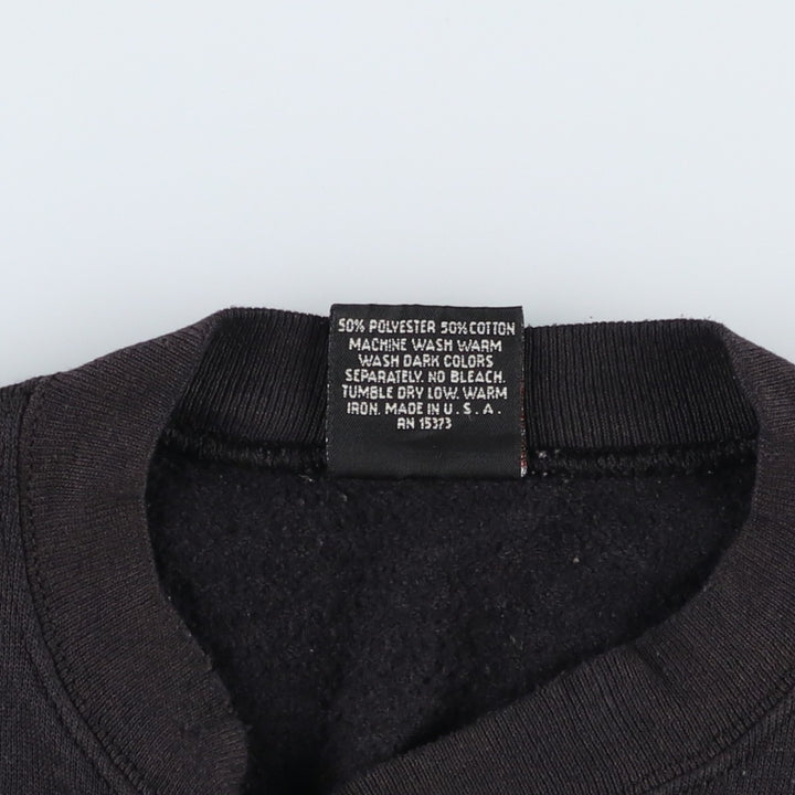 Harley-Davidson advertising sweatshirt, made in USA, men's size L equivalent, vintage. polyester black type Vintage Second Hand
