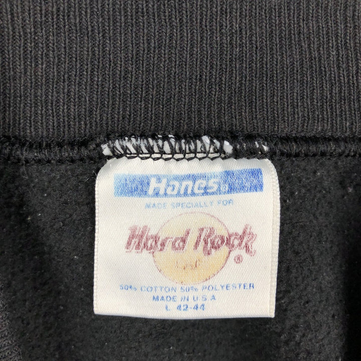 90'S Hard Rock Cafe Advertising Sweatshirt, Made in USA, Men's L, Vintage cotton black type Vintage Second Hand