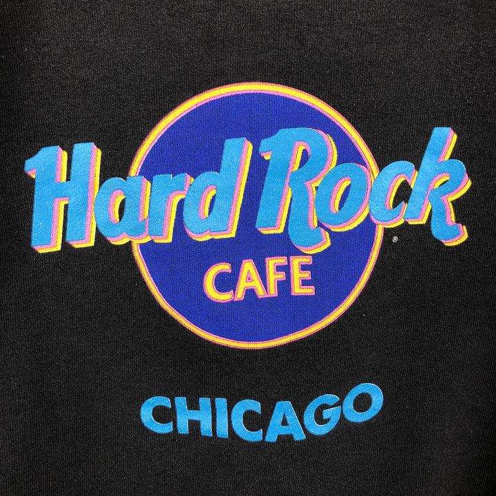 90'S Hard Rock Cafe Advertising Sweatshirt, Made in USA, Men's L, Vintage cotton black type Vintage Second Hand