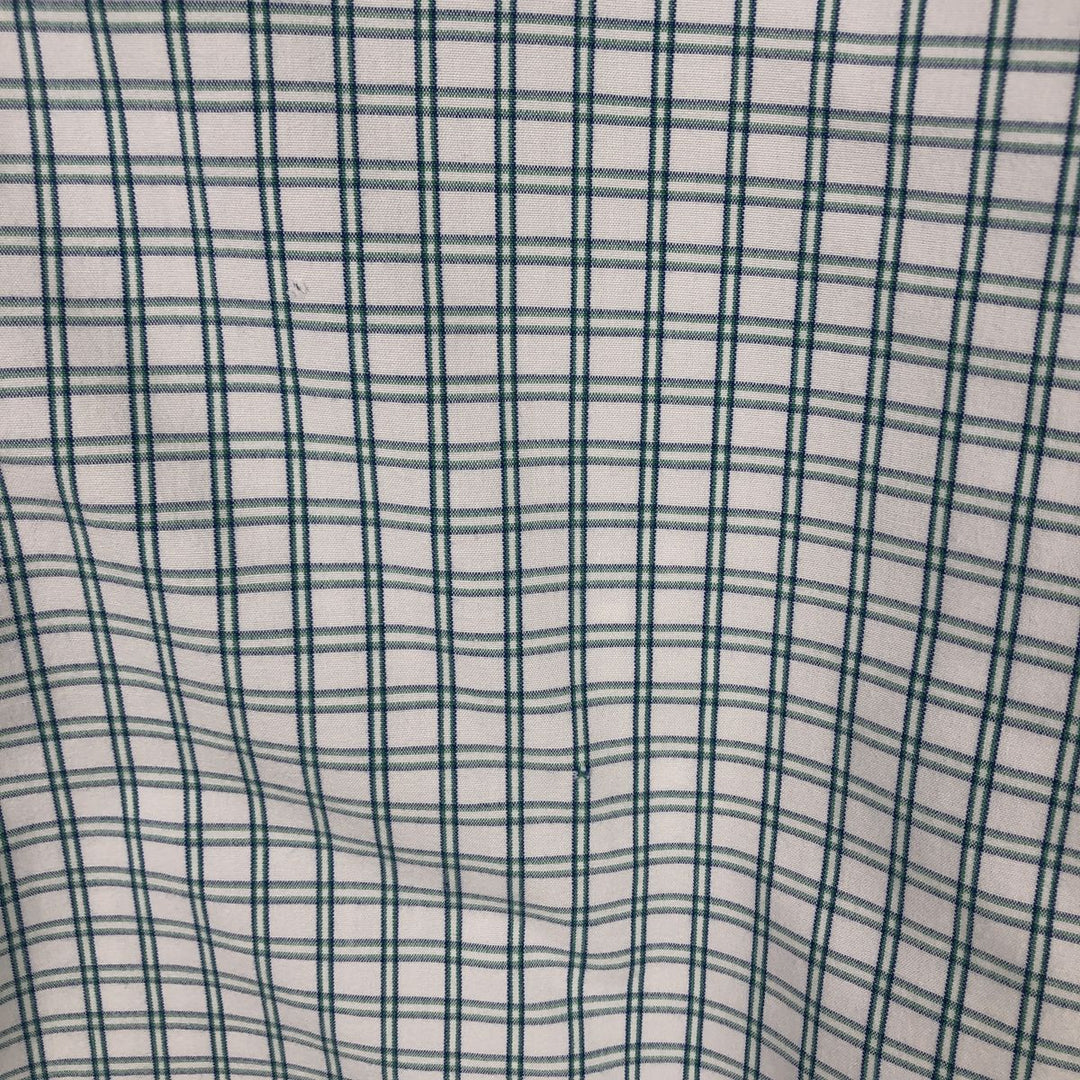 Ralph Lauren BLAKE long sleeve button down check shirt, men's XL size cotton white type Vintage Second Hand