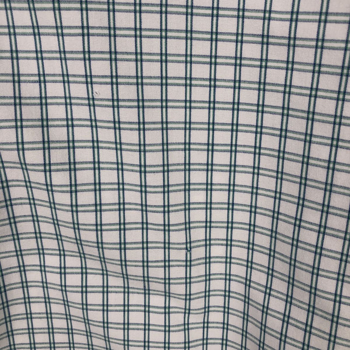 Ralph Lauren BLAKE long sleeve button down check shirt, men's XL size cotton white type Vintage Second Hand