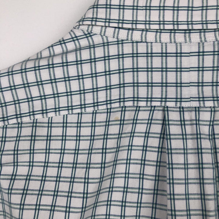 Ralph Lauren BLAKE long sleeve button down check shirt, men's XL size cotton white type Vintage Second Hand