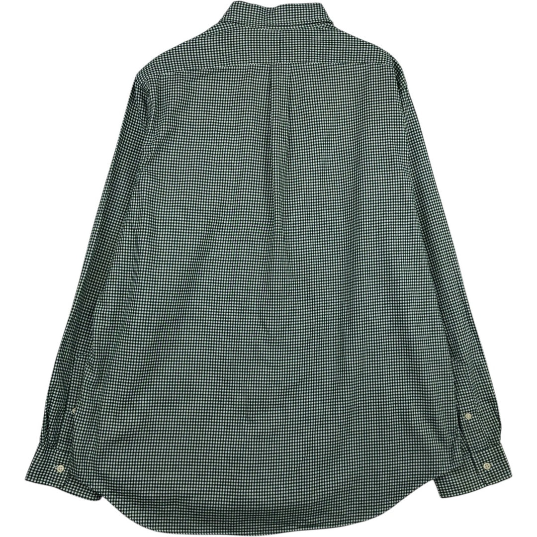 Ralph Lauren Gingham Check Long Sleeve Button-Down Check Shirt Men's XL cotton green type Vintage Second Hand