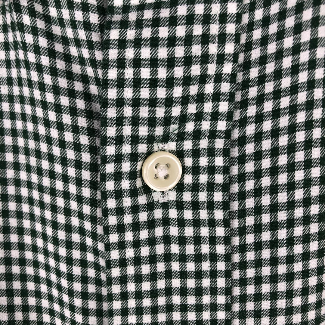 Ralph Lauren Gingham Check Long Sleeve Button-Down Check Shirt Men's XL cotton green type Vintage Second Hand