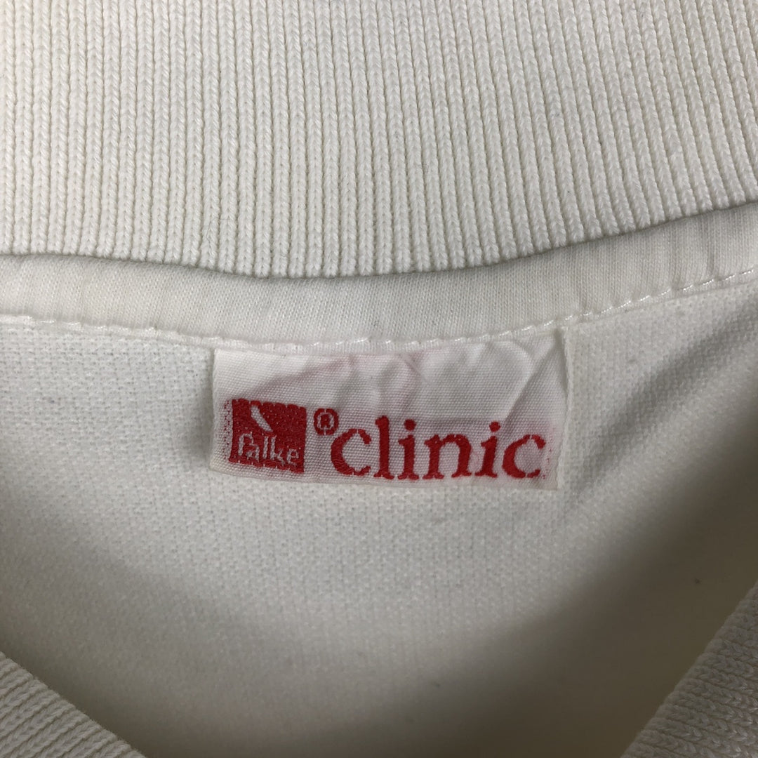 90'S Clinic Marlboro Advertising Short-Sleeve Polo Shirt, Men's Size XL (Equivalent), Vintage cotton white type Vintage Second Hand