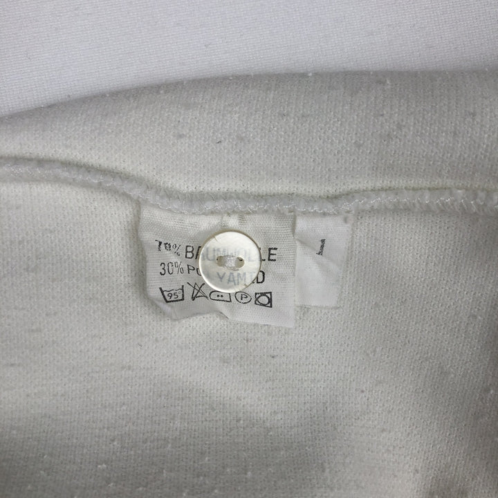 90'S Clinic Marlboro Advertising Short-Sleeve Polo Shirt, Men's Size XL (Equivalent), Vintage cotton white type Vintage Second Hand