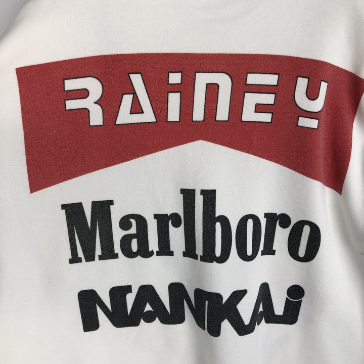 90'S Clinic Marlboro Advertising Short-Sleeve Polo Shirt, Men's Size XL (Equivalent), Vintage cotton white type Vintage Second Hand