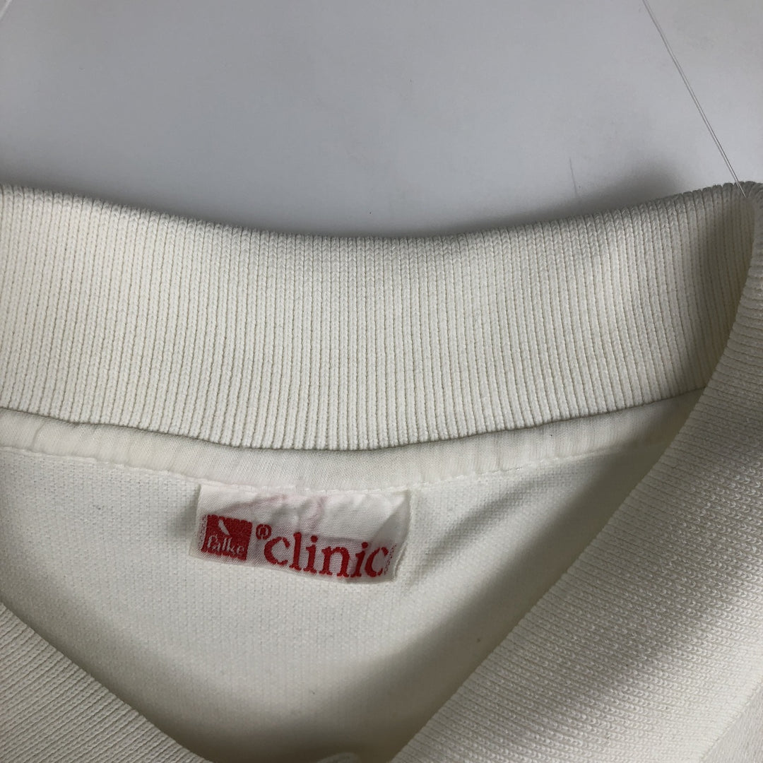 90'S Clinic Marlboro Advertising Short-Sleeve Polo Shirt, Men's Size XL (Equivalent), Vintage cotton white type Vintage Second Hand