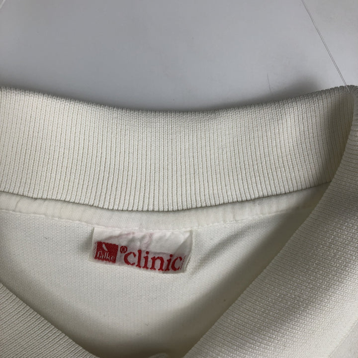 90'S Clinic Marlboro Advertising Short-Sleeve Polo Shirt, Men's Size XL (Equivalent), Vintage cotton white type Vintage Second Hand