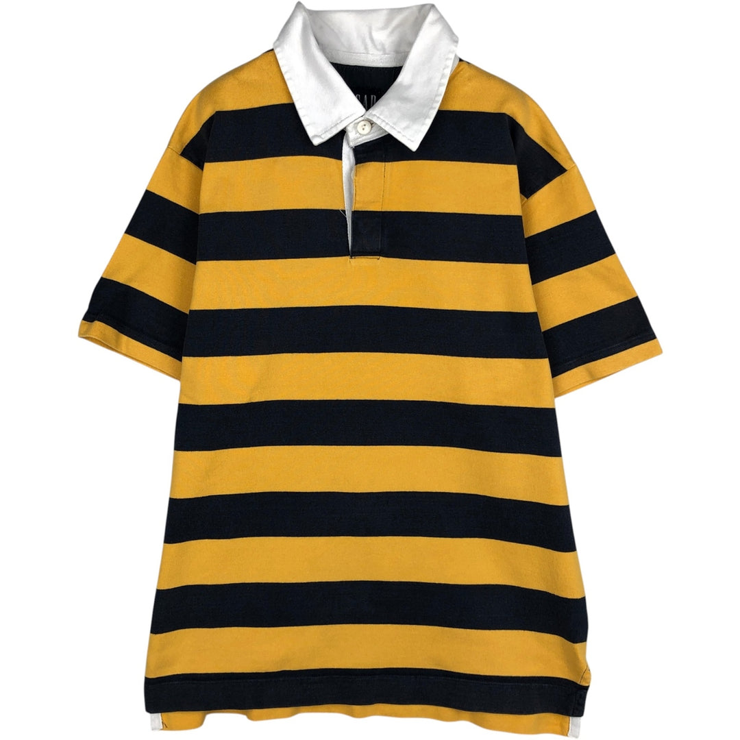 2000'S GAP Short-Sleeve Striped Polo Shirt, Men's Size M (approx.) cotton yellow type Vintage Second Hand