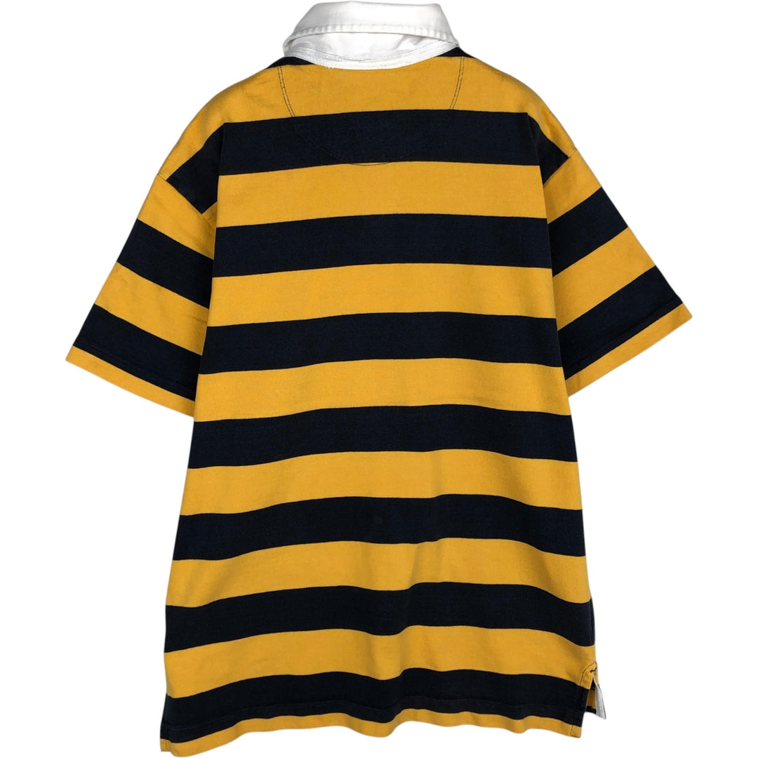 2000'S GAP Short-Sleeve Striped Polo Shirt, Men's Size M (approx.) cotton yellow type Vintage Second Hand