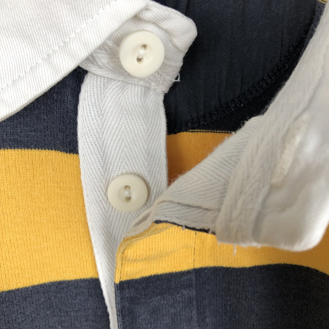 2000'S GAP Short-Sleeve Striped Polo Shirt, Men's Size M (approx.) cotton yellow type Vintage Second Hand