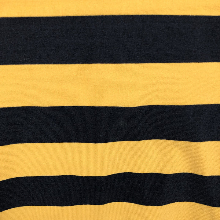 2000'S GAP Short-Sleeve Striped Polo Shirt, Men's Size M (approx.) cotton yellow type Vintage Second Hand
