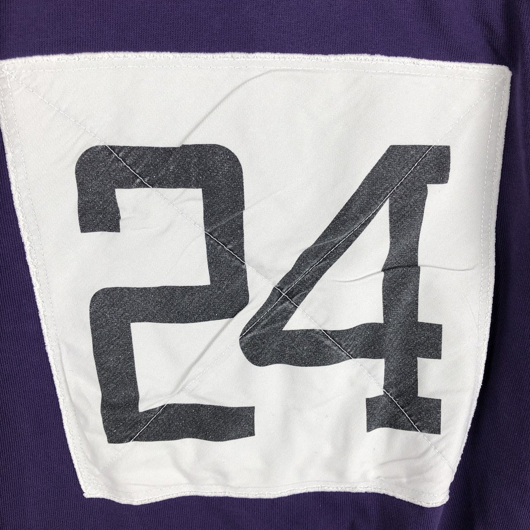 Nike College Short-Sleeve Rugby Shirt, Men's Size M (approx.) cotton purple type Vintage Second Hand