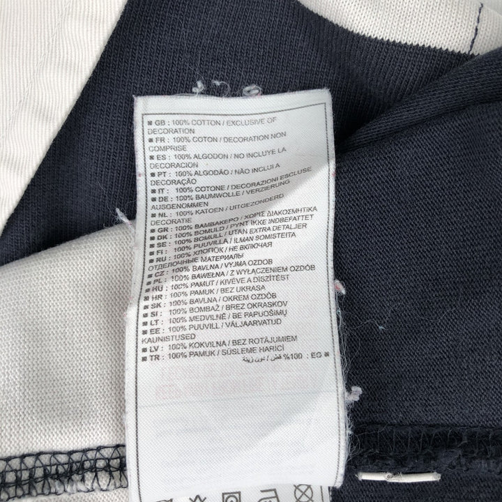 Nike Short Sleeve Striped Polo Shirt Men's Size L cotton navy blue type Vintage Second Hand