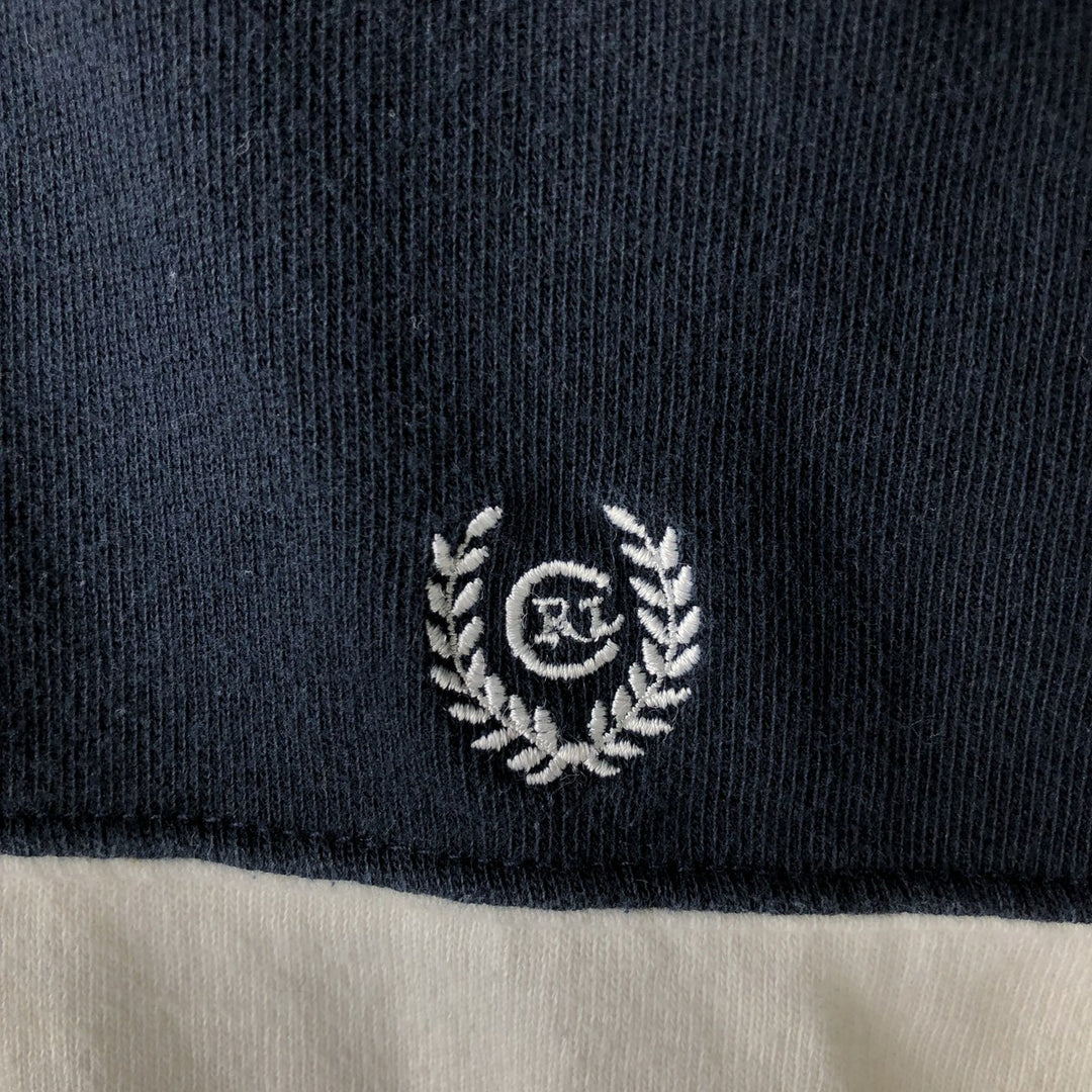 Ralph Lauren CHAPS Short-Sleeve Striped Polo Shirt, Men's Size M (approx.) cotton black type Vintage Second Hand
