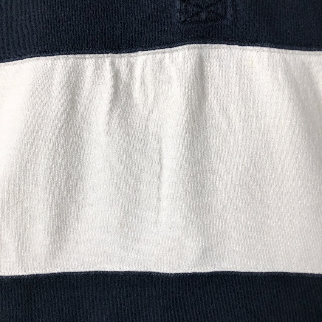 Ralph Lauren CHAPS Short-Sleeve Striped Polo Shirt, Men's Size M (approx.) cotton black type Vintage Second Hand