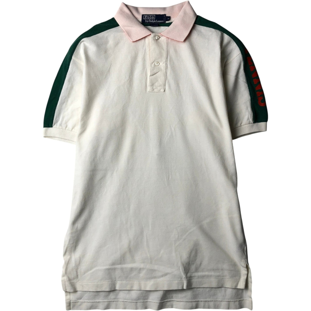 Ralph Lauren POLO by Ralph Lauren short sleeve polo shirt, men's size M cotton white type Vintage Second Hand