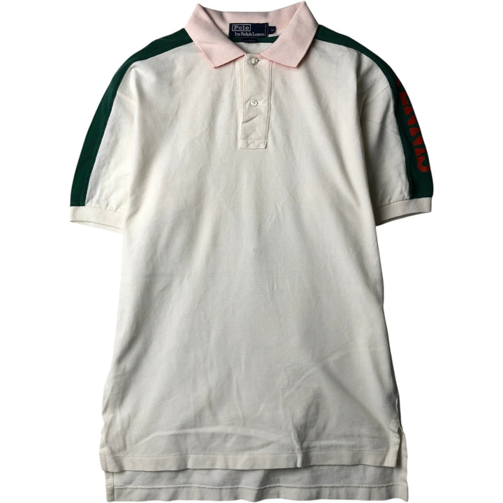 Ralph Lauren POLO by Ralph Lauren short sleeve polo shirt, men's size M cotton white type Vintage Second Hand