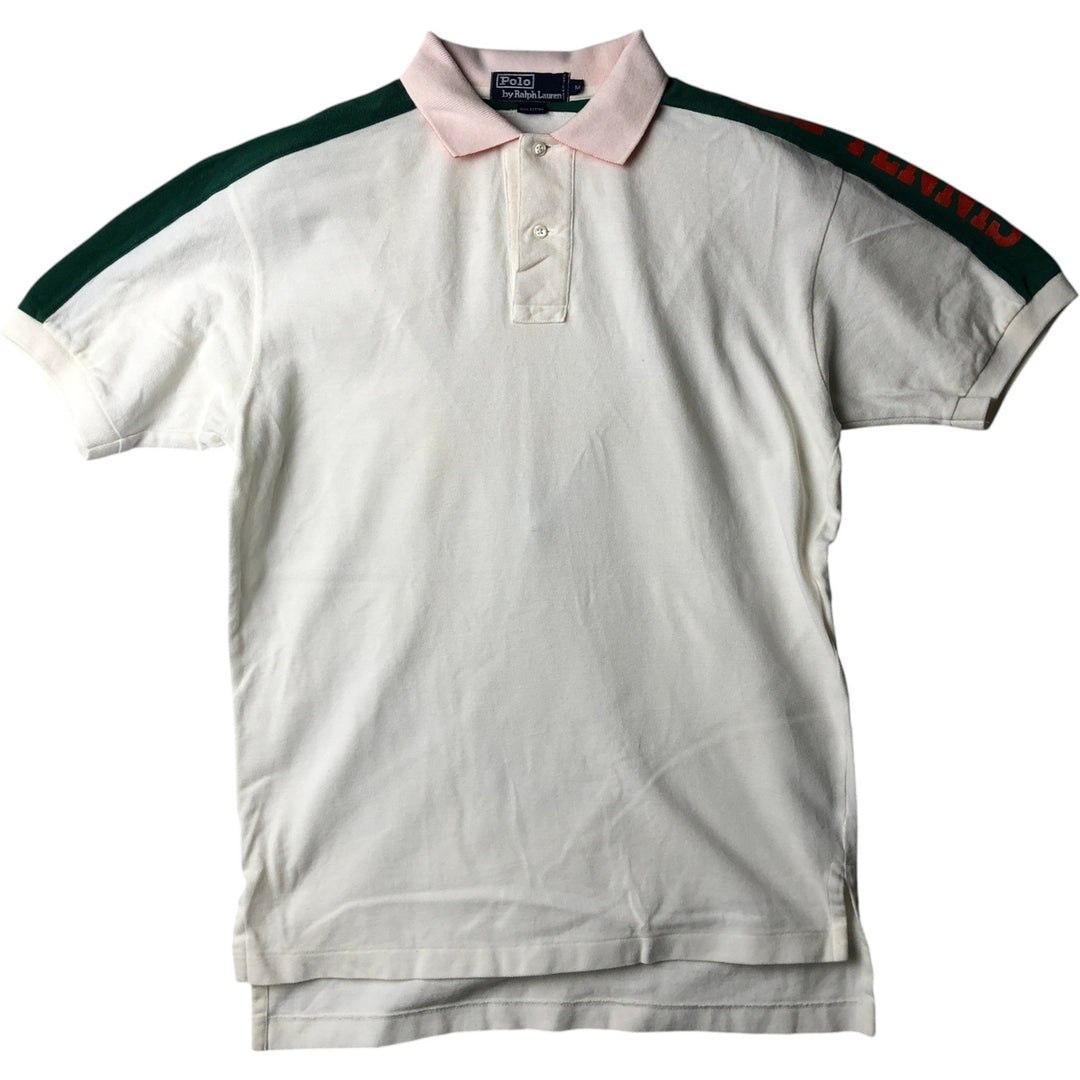 Ralph Lauren POLO by Ralph Lauren short sleeve polo shirt, men's size M cotton white type Vintage Second Hand