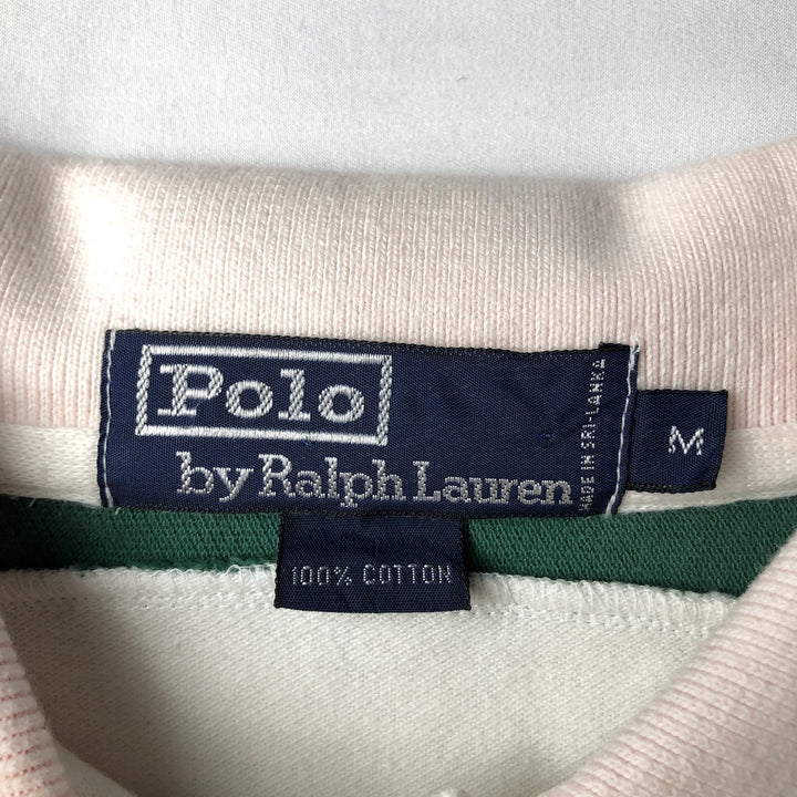 Ralph Lauren POLO by Ralph Lauren short sleeve polo shirt, men's size M cotton white type Vintage Second Hand