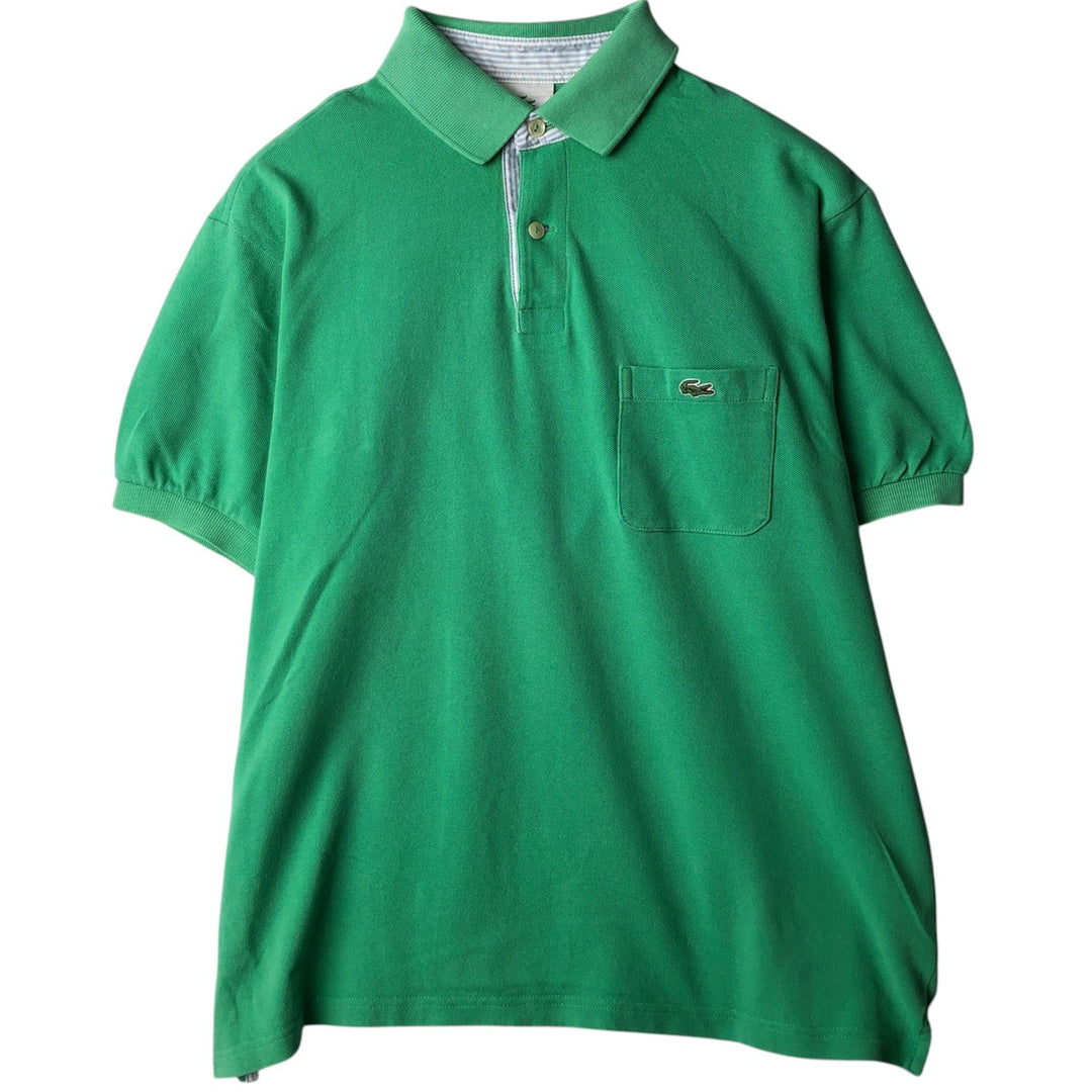 Lacoste LACOSTE Short Sleeve Polo Shirt Size 6 Men's XL unclear green type Vintage Second Hand