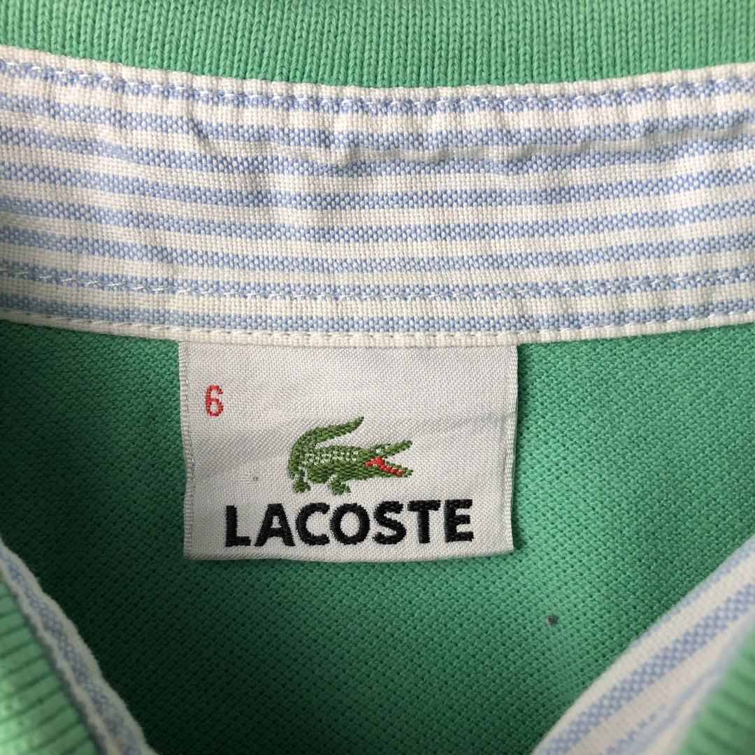 Lacoste LACOSTE Short Sleeve Polo Shirt Size 6 Men's XL unclear green type Vintage Second Hand