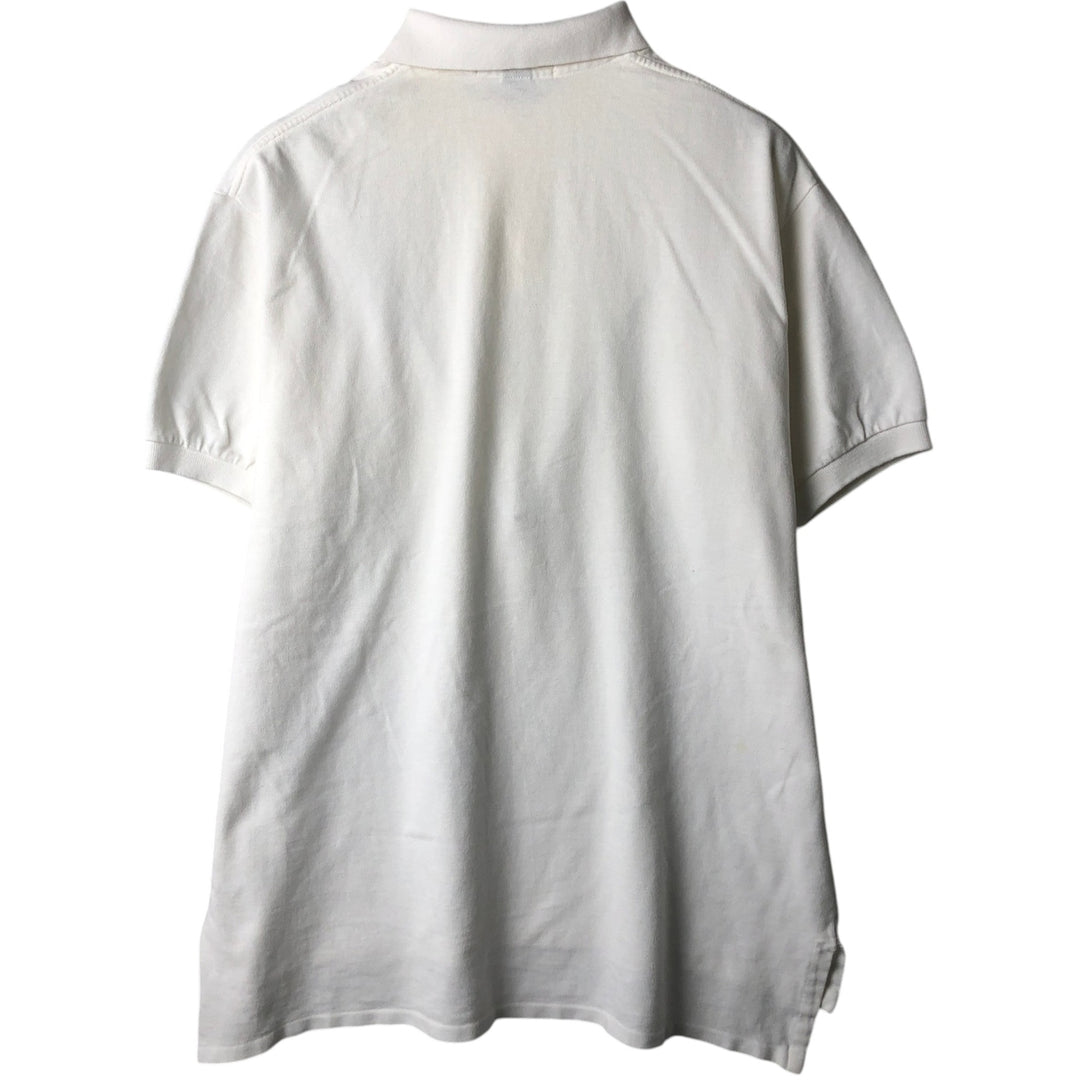 ~90'S Ralph Lauren POLO by Ralph Lauren Short-Sleeve Polo Shirt, Made in USA, Men's Size M (Equivalent), Vintage cotton white type Vintage Second Hand