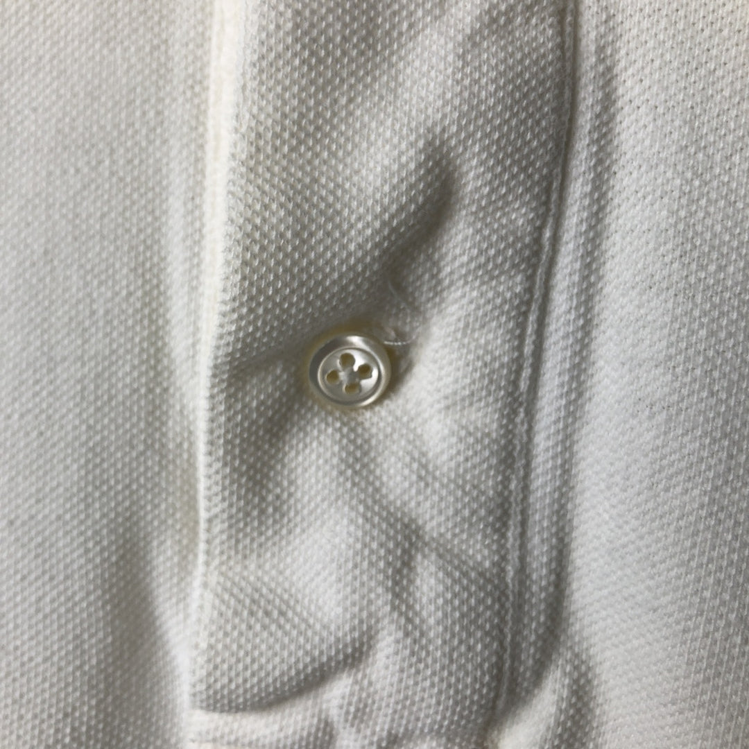 ~90'S Ralph Lauren POLO by Ralph Lauren Short-Sleeve Polo Shirt, Made in USA, Men's Size M (Equivalent), Vintage cotton white type Vintage Second Hand