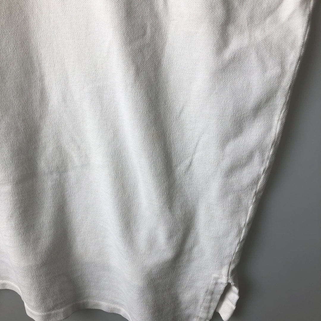 ~90'S Ralph Lauren POLO by Ralph Lauren Short-Sleeve Polo Shirt, Made in USA, Men's Size M (Equivalent), Vintage cotton white type Vintage Second Hand