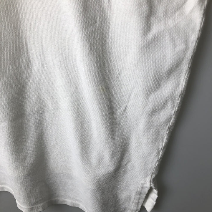 ~90'S Ralph Lauren POLO by Ralph Lauren Short-Sleeve Polo Shirt, Made in USA, Men's Size M (Equivalent), Vintage cotton white type Vintage Second Hand