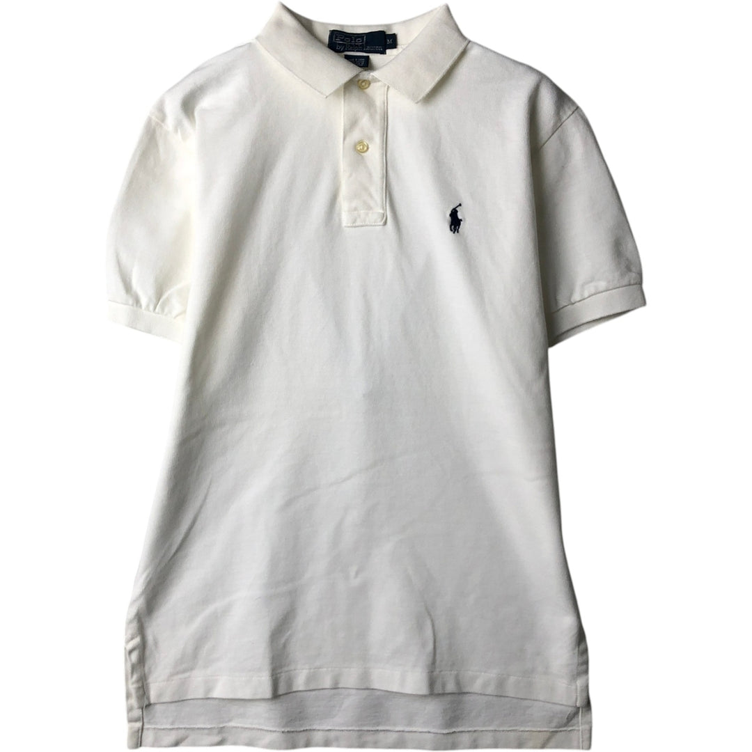 Ralph Lauren POLO by Ralph Lauren short sleeve polo shirt, men's size M cotton white type Vintage Second Hand