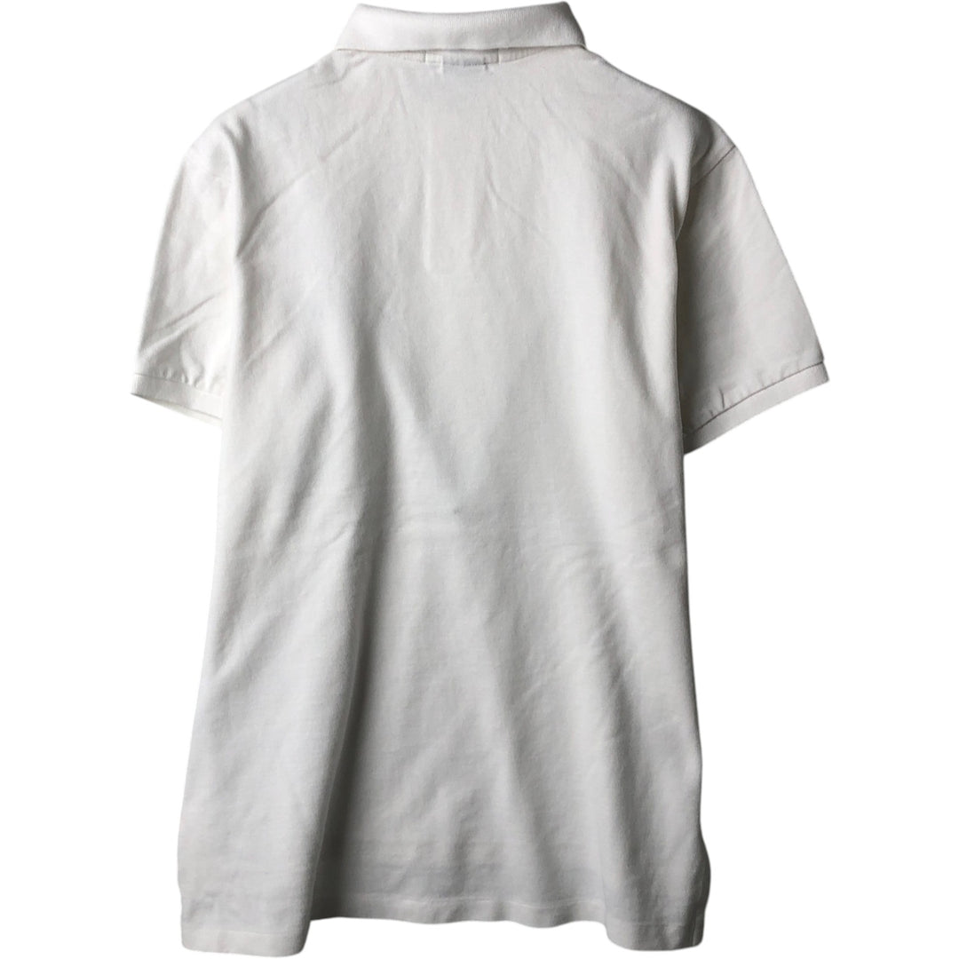 Ralph Lauren POLO by Ralph Lauren CUSTOM FIT short sleeve polo shirt, men's size L cotton white type Vintage Second Hand