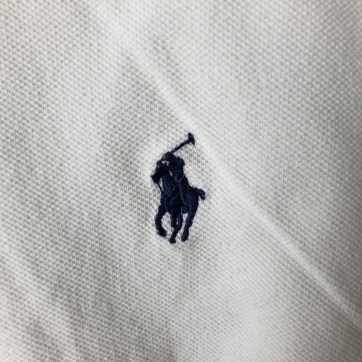 Ralph Lauren POLO by Ralph Lauren CUSTOM FIT short sleeve polo shirt, men's size L cotton white type Vintage Second Hand