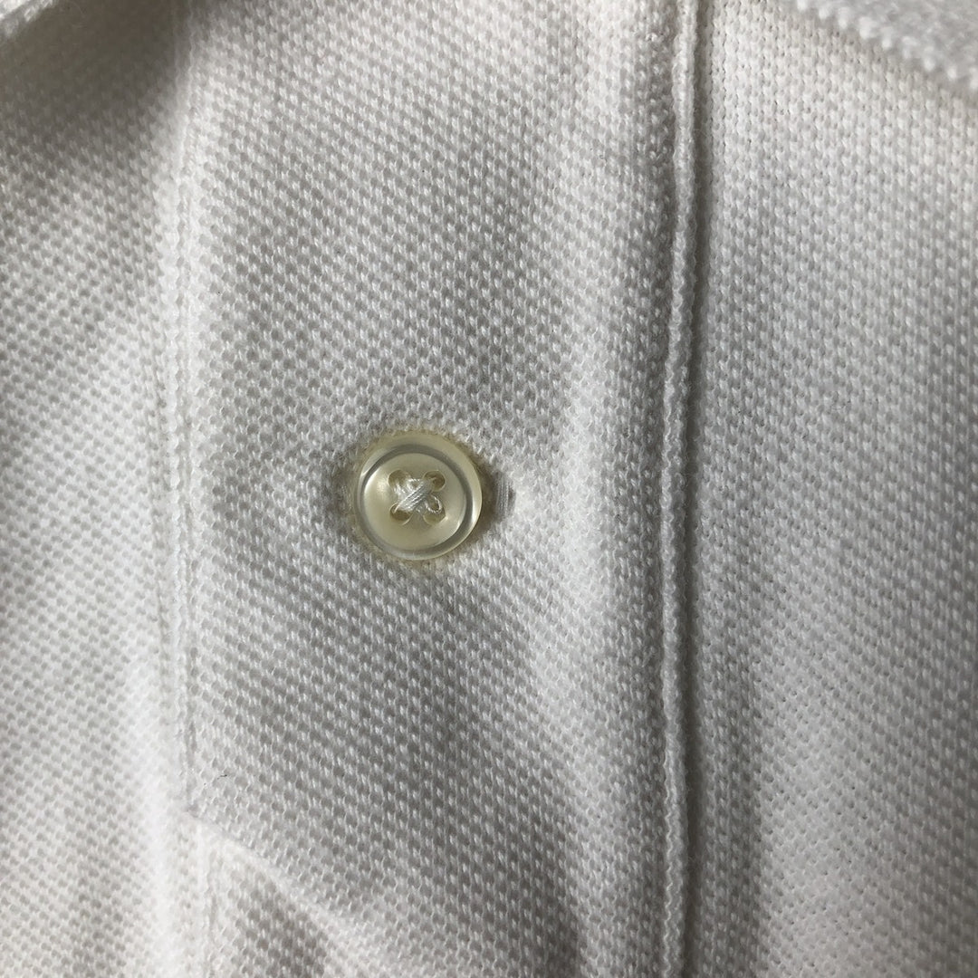 Ralph Lauren POLO by Ralph Lauren CUSTOM FIT short sleeve polo shirt, men's size L cotton white type Vintage Second Hand