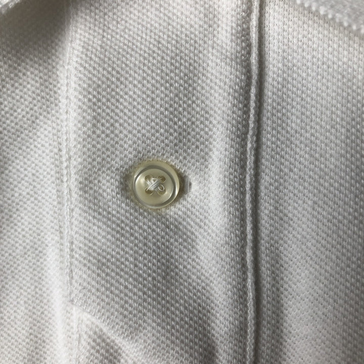 Ralph Lauren POLO by Ralph Lauren CUSTOM FIT short sleeve polo shirt, men's size L cotton white type Vintage Second Hand